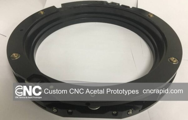 Custom CNC Prototypes with Black Acetal and Metal Parts