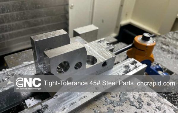 Tight-Tolerance 45# Steel Parts by CNC Rapid