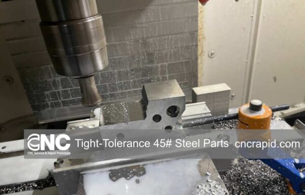 Tight-Tolerance 45# Steel Parts by CNC Rapid
