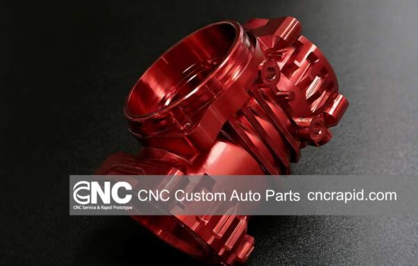 CNC Custom Auto Parts: Red Anodized Aluminum