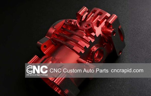 CNC Custom Auto Parts: Red Anodized Aluminum