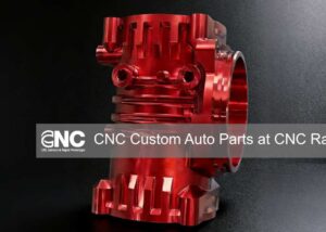 CNC Custom Auto Parts: Red Anodized Aluminum